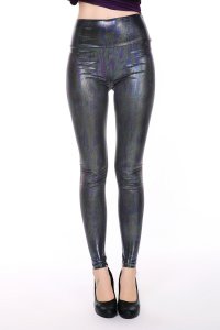 Animal Faux Leather Leggings