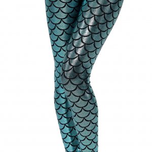 Mermaid Shiny Lakeblue Leggings