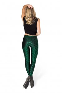 Mermaid Shiny Green Leggings