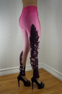 Pink Tree Leggings