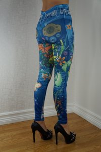 Dance Girl Jeans Print Leggings