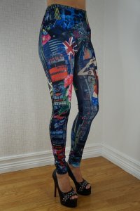 Pattern Jeans Print Girl Leggings