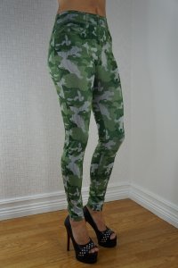 Green Camouflage Leggings