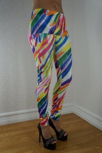 Colored Feathers Leggings