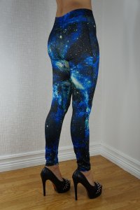 Dark Blue Galaxy Leggings