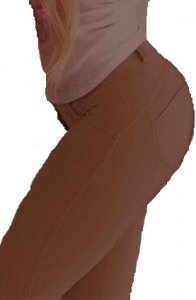 Khaki Stretch Fit Shaping Butt Lifting Leggings