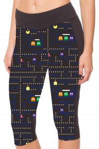Pacman High Waist With Side Pocket Phone Capri Pants