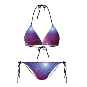 Bikini 2-pieces Purple Galaxy Star