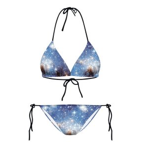 Bikini 2-pieces Blue Galaxy Star