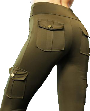 Cargo Leggings with high waist and pockets