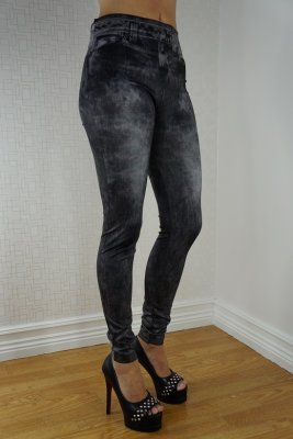 Stylish Black jeans Print Leggings
