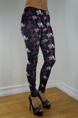 Colored Skulls Leggings