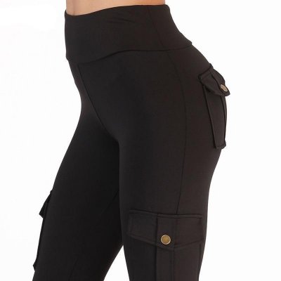 Leggings with high waist and pockets